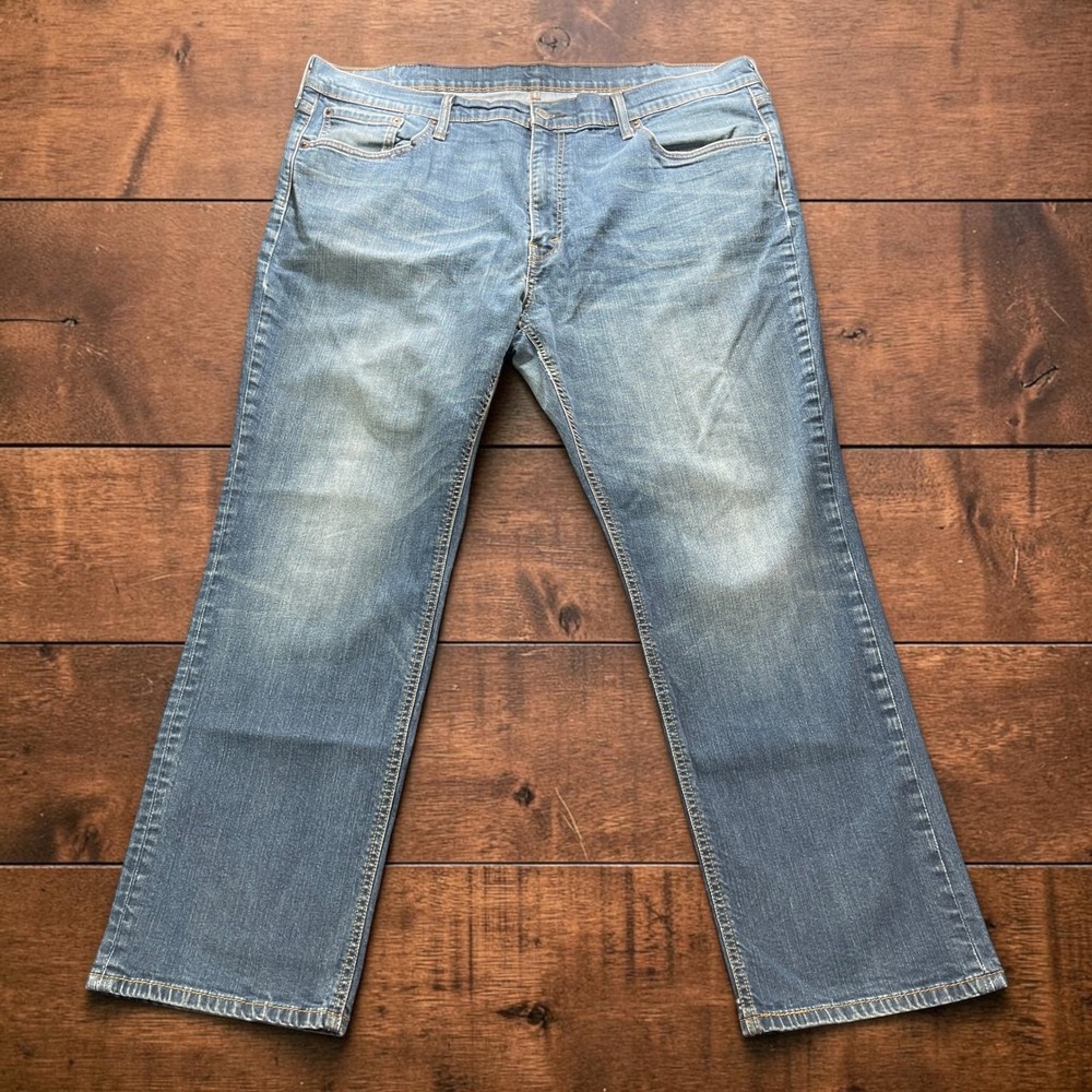 Levis 541 Athletic Taper Jeans Mens 42x30 Medium Wash Blue Stretch Denim